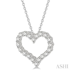 ASHI Heart Shape Diamond Fashion Pendant 94050PPFHPDWG-2.00