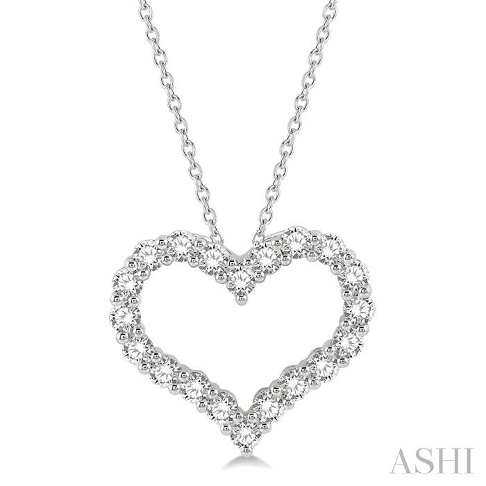ASHI Heart Shape Diamond Fashion Pendant 94050PPFHPDWG-2.00