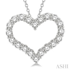 ASHI Heart Shape Diamond Fashion Pendant 94050PPFHPDWG-2.00