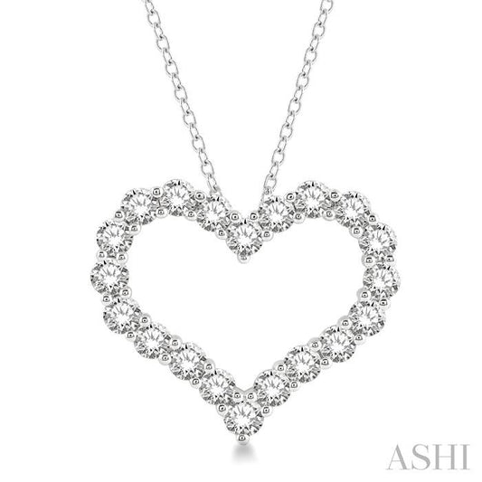 ASHI Heart Shape Diamond Fashion Pendant 94050PPFHPDWG-3.00