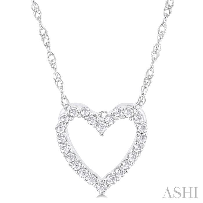 ASHI Heart Shape Diamond Fashion Pendant 94058PPTSPDWG