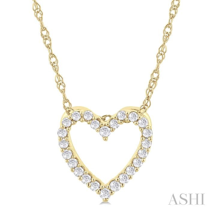 ASHI Heart Shape Diamond Fashion Pendant 94058PPTSPDYG