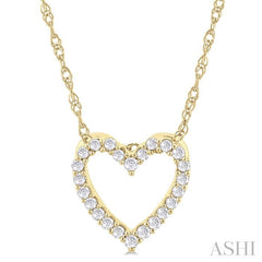 ASHI Heart Shape Diamond Fashion Pendant 94058PPTSPDYG