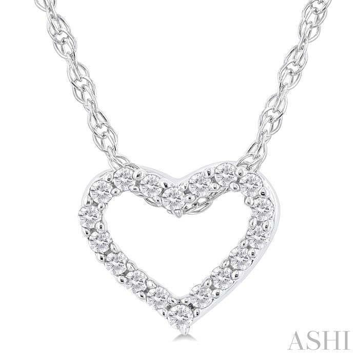 ASHI Heart Shape Diamond Fashion Pendant 94059PPTSPDWG