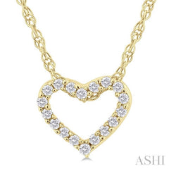 ASHI Heart Shape Diamond Fashion Pendant 94059PPTSPDYG