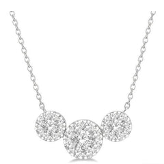 Parkplace Jewelers Round Shape Past Present & Future Lovebright Essential Diamond Necklace 99622PPFVNKWG