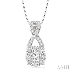 ASHI Round Shape Lovebright Diamond Pendant 94883PPFGPDWG
