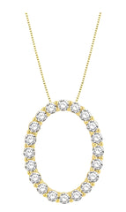 Parkplace Jewelers Oval Shape Diamond Pendant 901H2PPFGPDYG