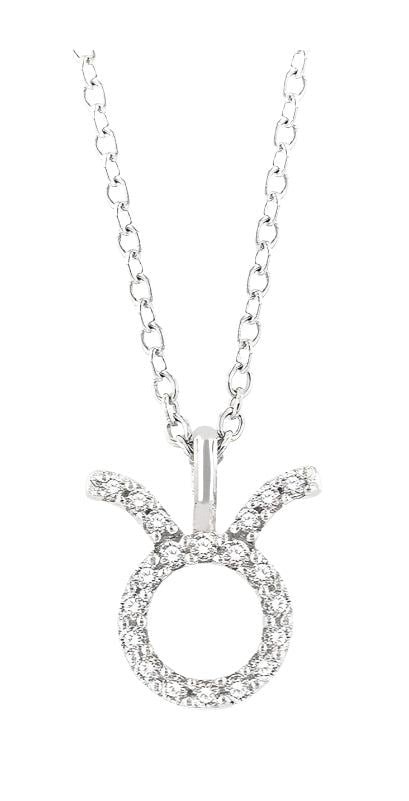 Parkplace Jewelers Taurus Zodiac Diamond Pendant 635Y9PPTSPDWG-TAUR