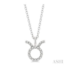 ASHI Taurus Zodiac Diamond Pendant 635Y9PPTSPDWG-TAUR