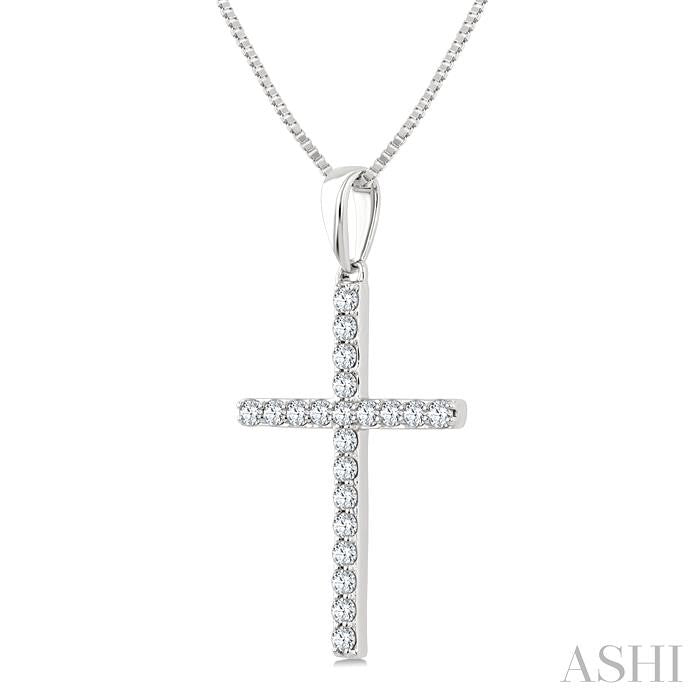 ASHI Cross Diamond Fashion Pendant 950D6PPFGPDWG