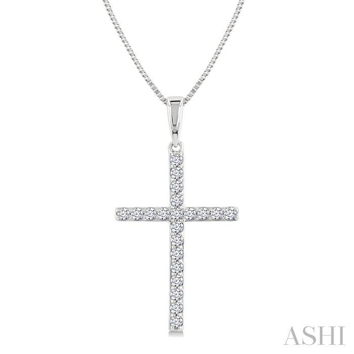 ASHI Cross Diamond Fashion Pendant 950D6PPFGPDWG