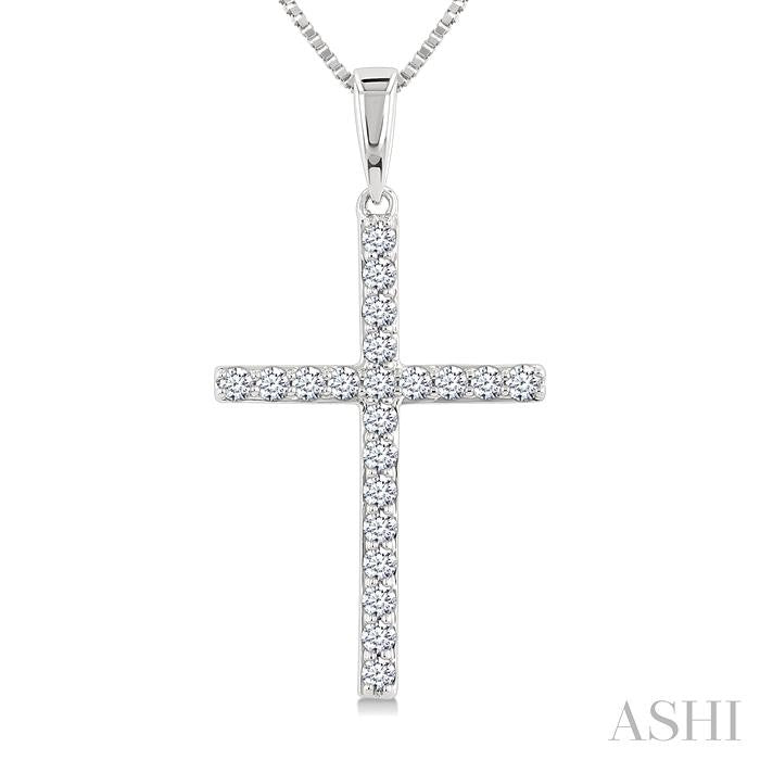 ASHI Cross Diamond Fashion Pendant 950D6PPFGPDWG
