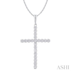 ASHI Cross Diamond Fashion Pendant 951D3PPFGPDWG