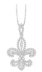 Parkplace Jewelers Fleur De Lis Diamond Pendant 98361PPFHPDWG