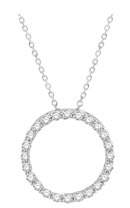 Parkplace Jewelers Circle Diamond Pendant 900H3PPFGPDWG
