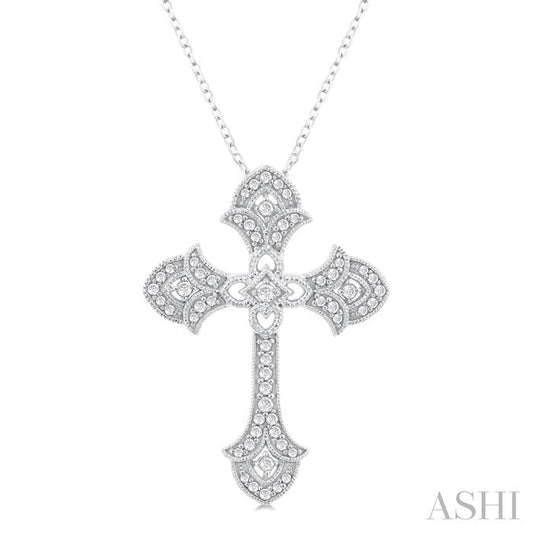 ASHI Cross Diamond Fashion Pendant 956C6PPFGPDWG