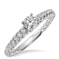 Parkplace Jewelers Round Shape Semi-Mount Diamond Engagement Ring 21836PPFVWG-SM