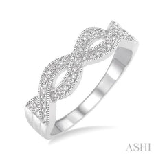 ASHI Silver Diamond Fashion Ring 86759PPSSSLRG