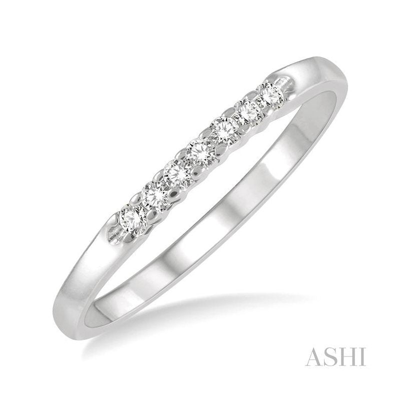 ASHI 7 Stone Diamond Wedding Band 33298PPFGWG
