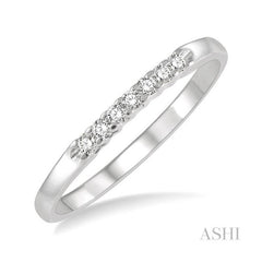 ASHI 7 Stone Diamond Wedding Band 33298PPFGWG