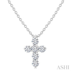 ASHI 6 Stone Cross Diamond Fashion Pendant 960C6PPFVPDWG