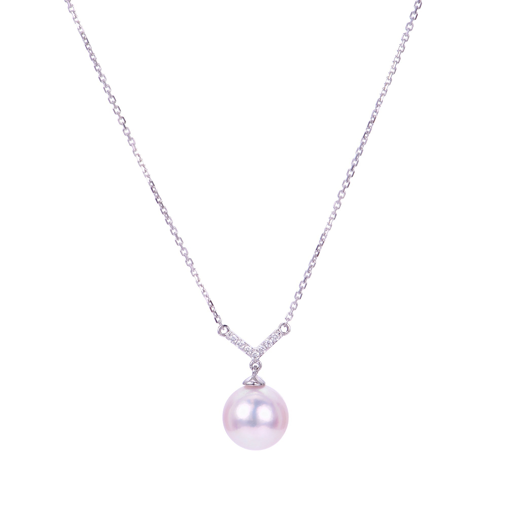 Parkplace Pearls 14KT White Gold Akoya Pearl Necklace 961111/AAWH