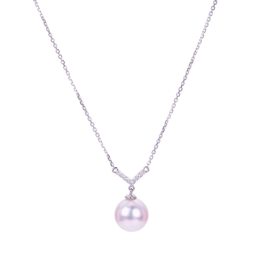 Parkplace Pearls 14KT White Gold Akoya Pearl Necklace 961111/AAWH