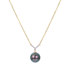 Parkplace Pearls 14KT Yellow Gold Tahitian Pearl Necklace 961111/BPCK