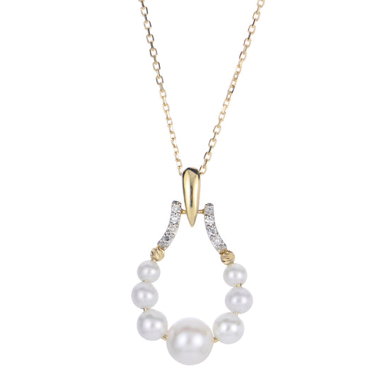 Parkplace Pearls 14KT Yellow Gold Freshwater Pearl Necklace 961521/FWAA