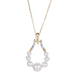 Parkplace Pearls 14KT Yellow Gold Freshwater Pearl Necklace 961521/FWAA