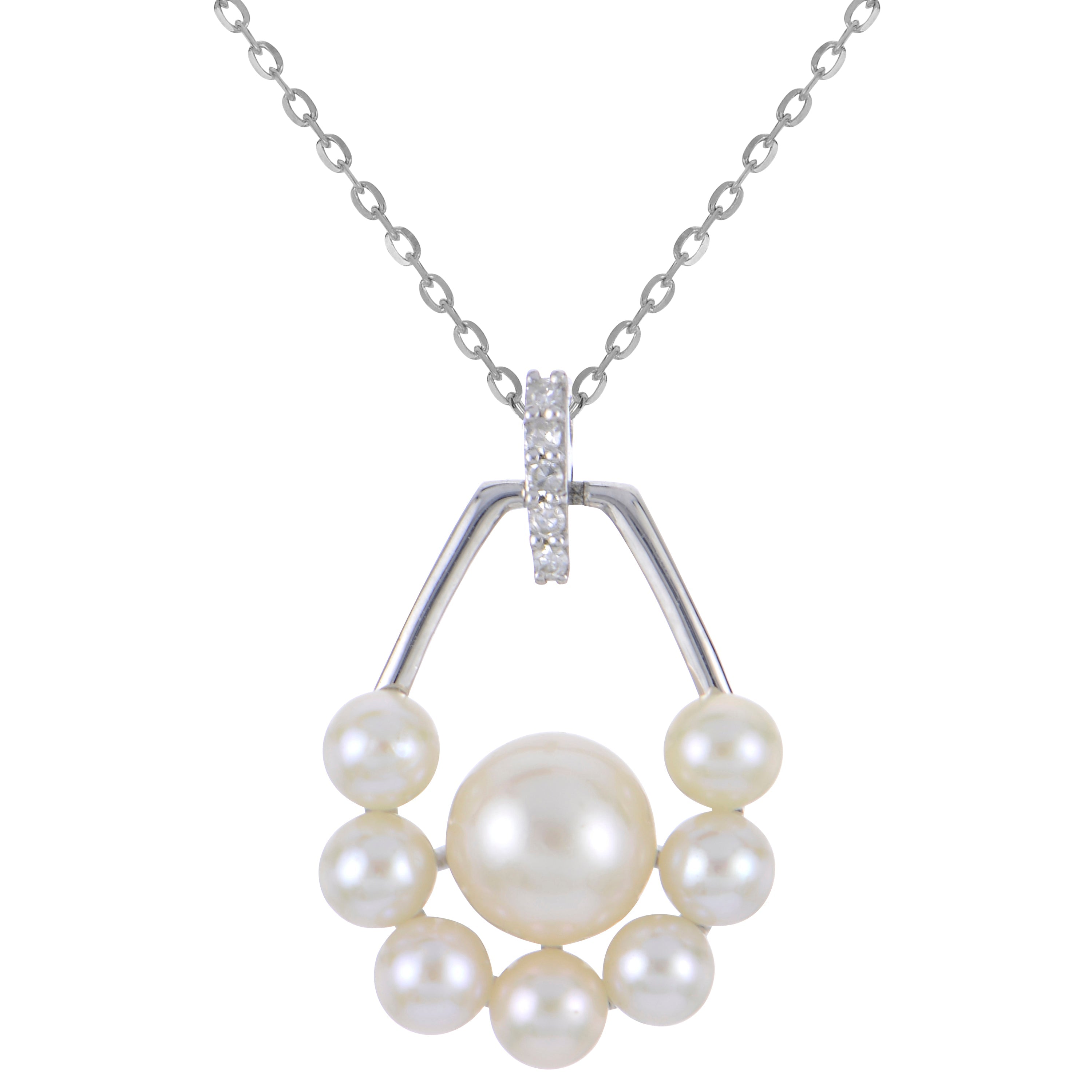 Parkplace Pearls 14KT White Gold Freshwater Pearl Necklace 961921/FWWHAA