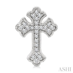ASHI Cross Petite Diamond Fashion Earrings 961D8PPTGERWG