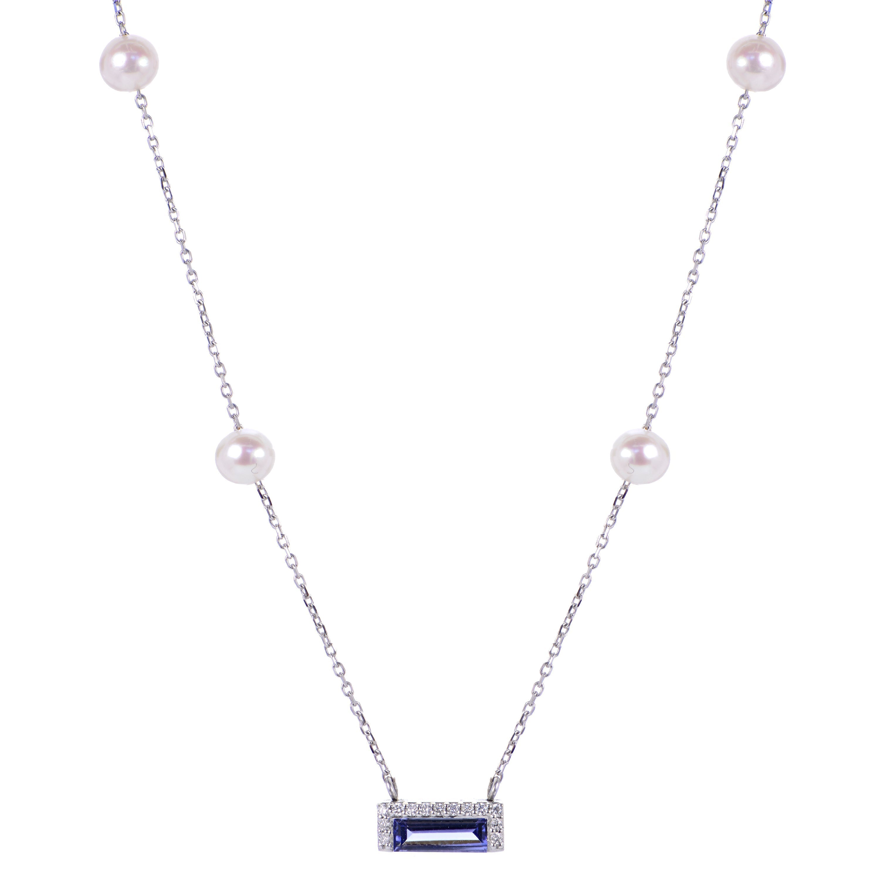 Parkplace Pearls 14KT White Gold Freshwater Pearl Necklace 962076/FWWH-AA