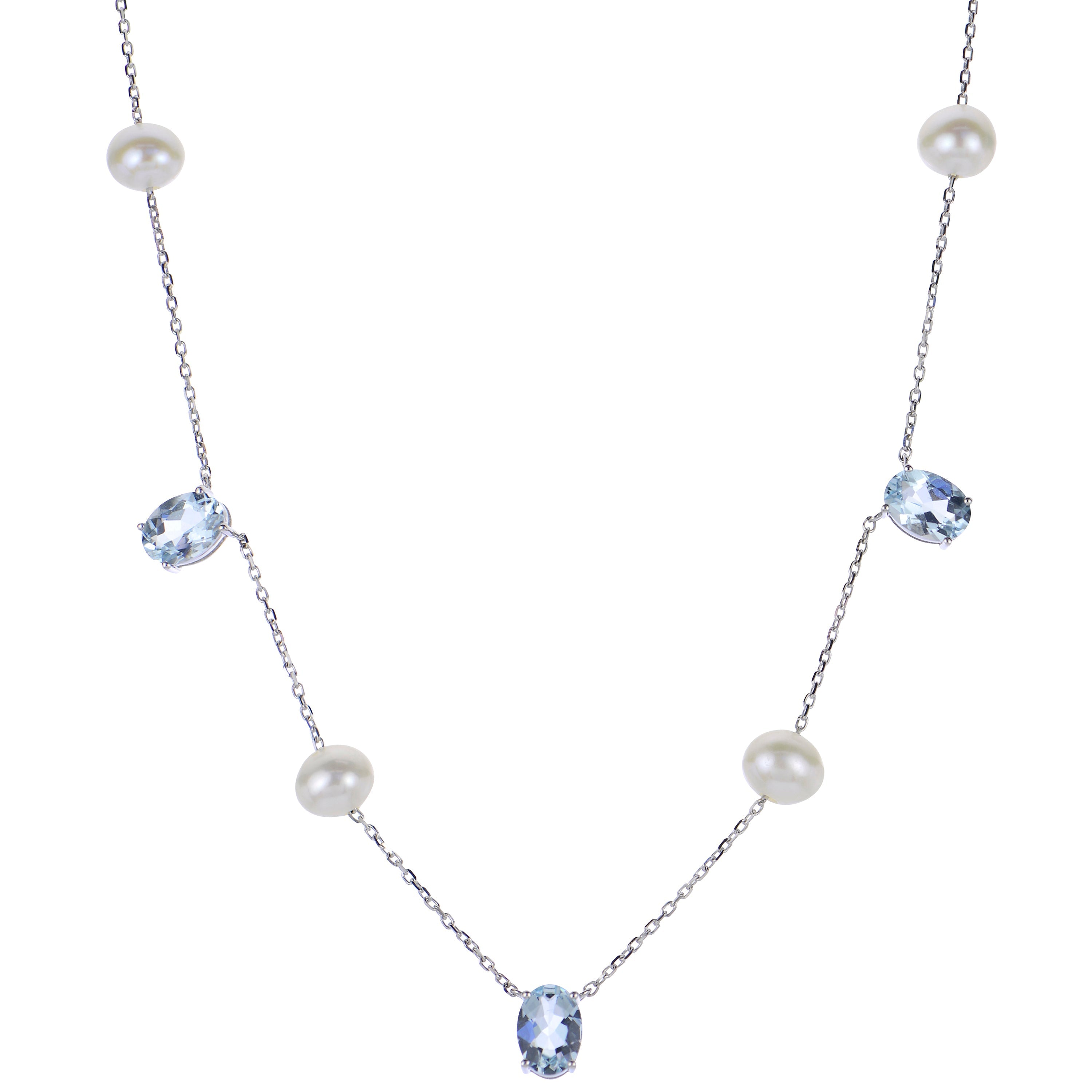 Parkplace Pearls 14KT White Gold Freshwater Pearl Necklace 962150/FWWHAA