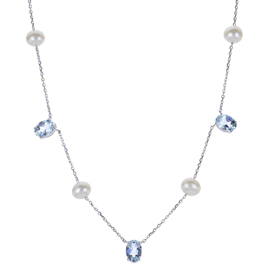 Parkplace Pearls 14KT White Gold Freshwater Pearl Necklace 962150/FWWHAA