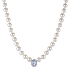 Parkplace Pearls 14KT White Gold Freshwater Pearl Necklace 962335/FWWHAA