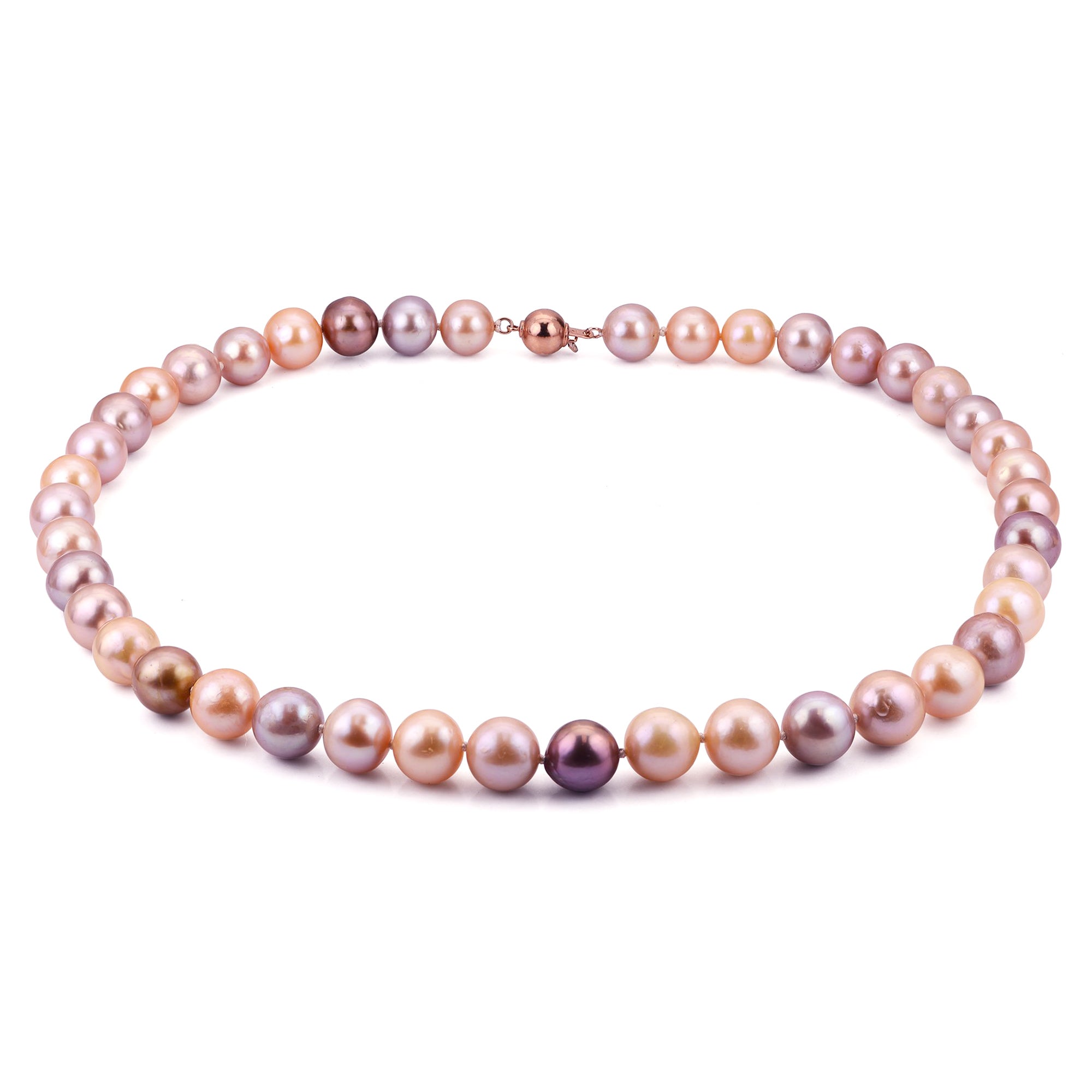 Parkplace Pearls 14KT Rose Gold Freshwater Pearl Necklace 962406/RG-MULTI18