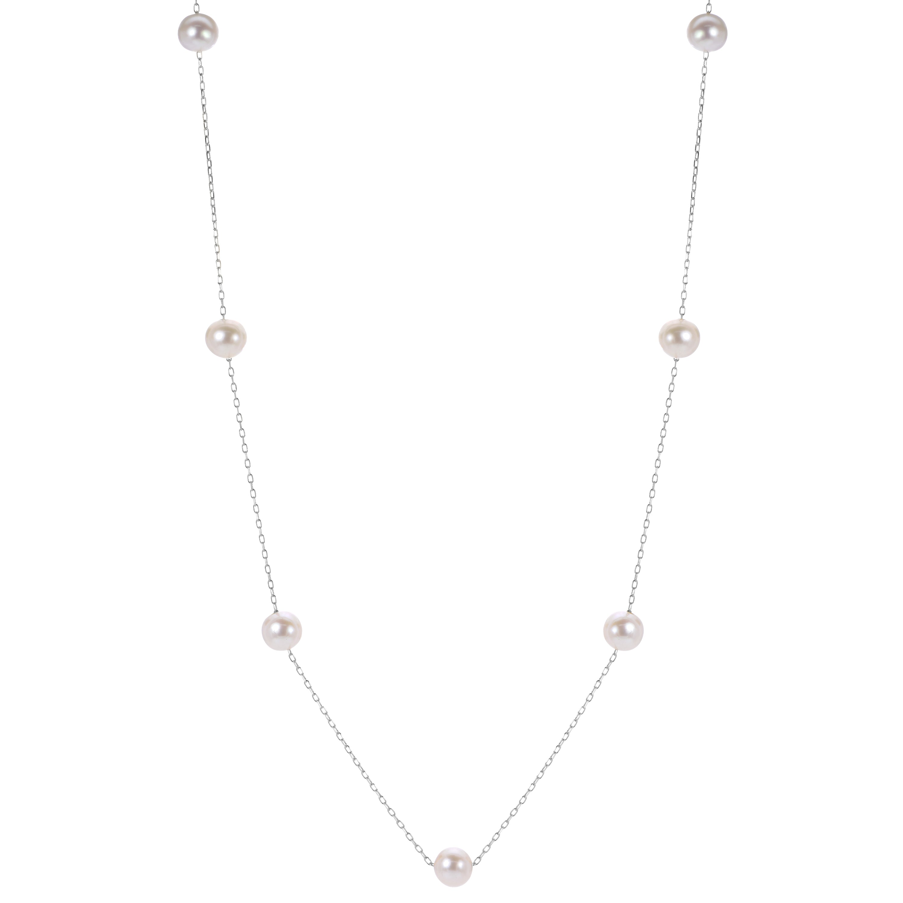 Parkplace Pearls 14KT White Gold Freshwater Pearl Necklace 962760/FWWH-AA