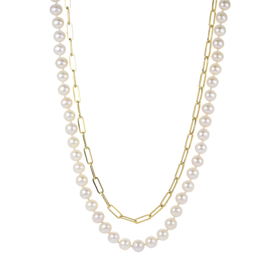 Parkplace Pearls 14KT Yellow Gold Freshwater Pearl Necklace 962795/FW