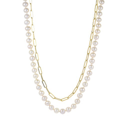 Parkplace Pearls 14KT Yellow Gold Freshwater Pearl Necklace 962795/FW