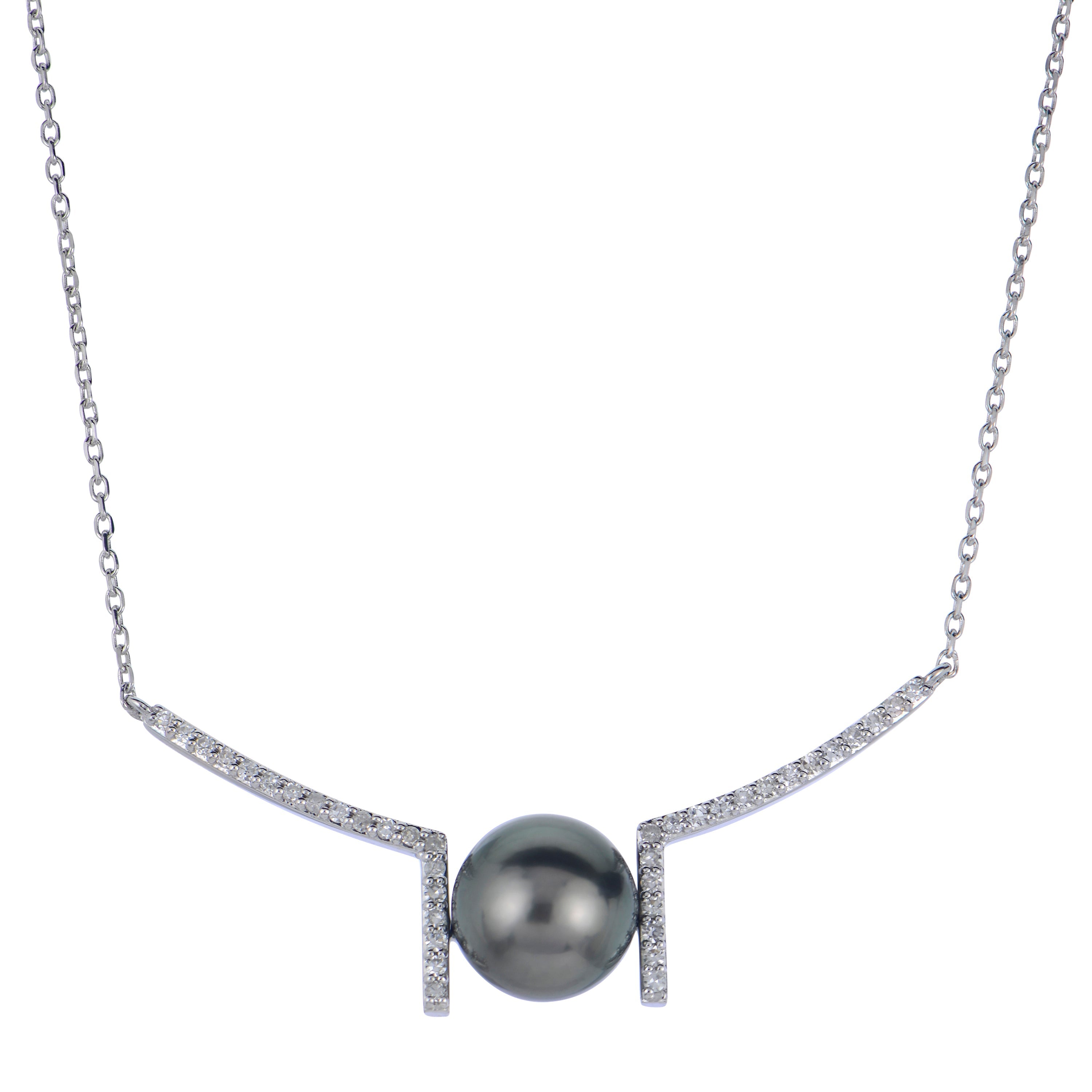 Parkplace Pearls 14KT White Gold Tahitian Pearl Necklace 962921/BWH