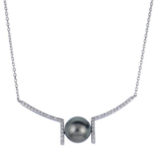 Parkplace Pearls 14KT White Gold Tahitian Pearl Necklace 962921/BWH