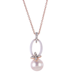 Parkplace Pearls 14KT Rose Gold Freshwater Pearl Necklace 962967/RG-AA