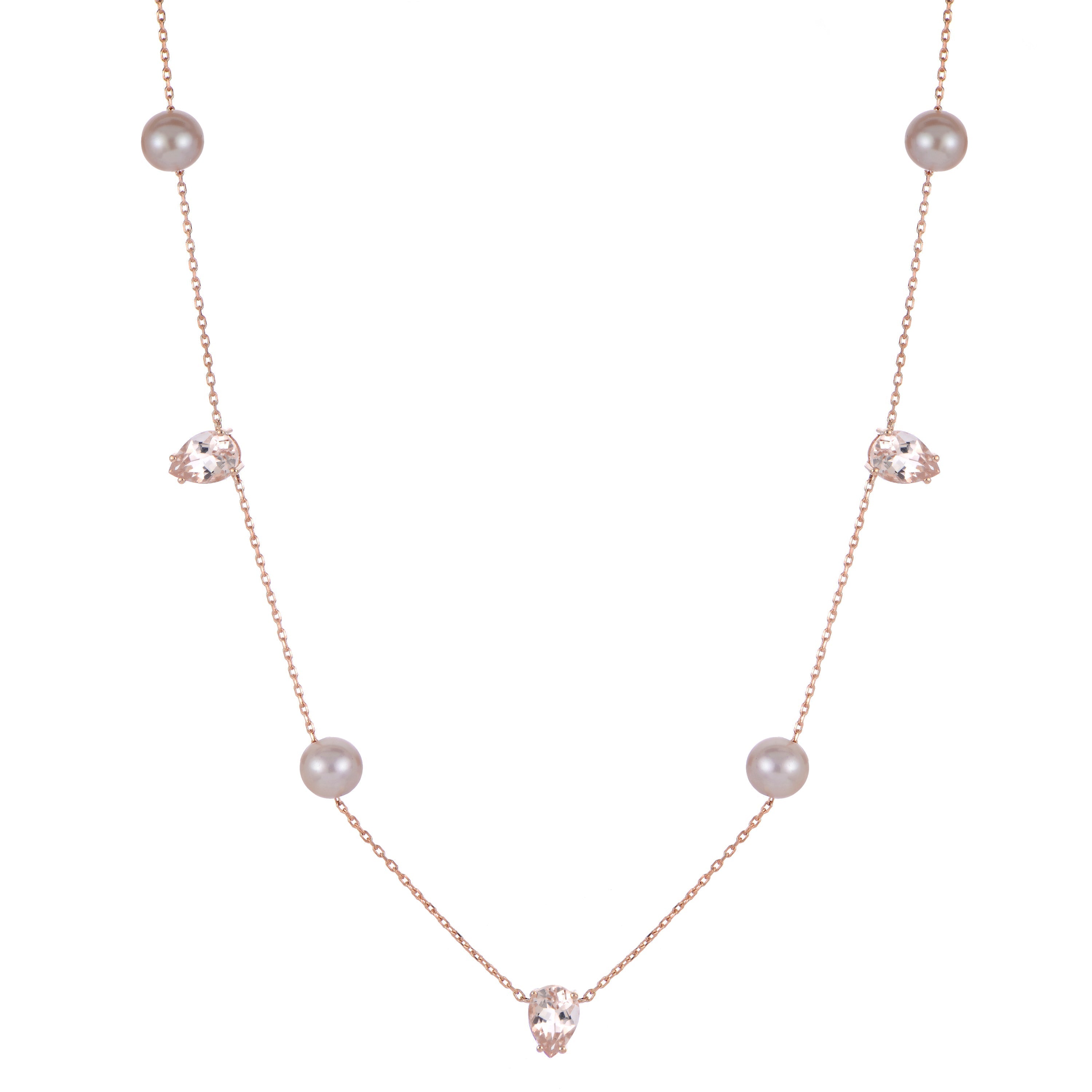 Parkplace Pearls 14KT Rose Gold Freshwater Pearl Necklace 962975/RG-NQAA
