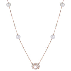 Parkplace Pearls 14KT Rose Gold Freshwater Pearl Necklace 962978/RG