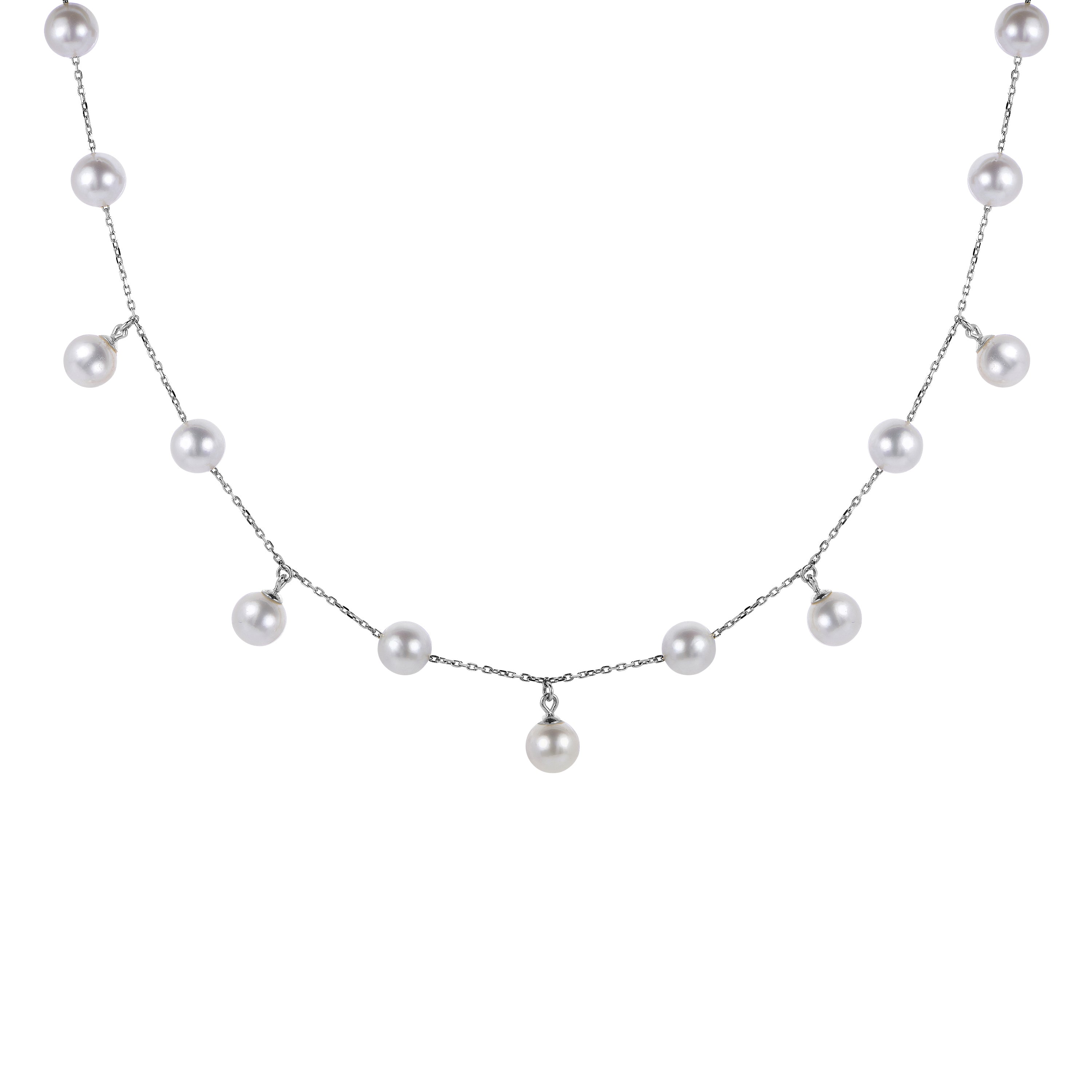 Parkplace Pearls 14KT White Gold Freshwater Pearl Necklace 962991/FWWHAA