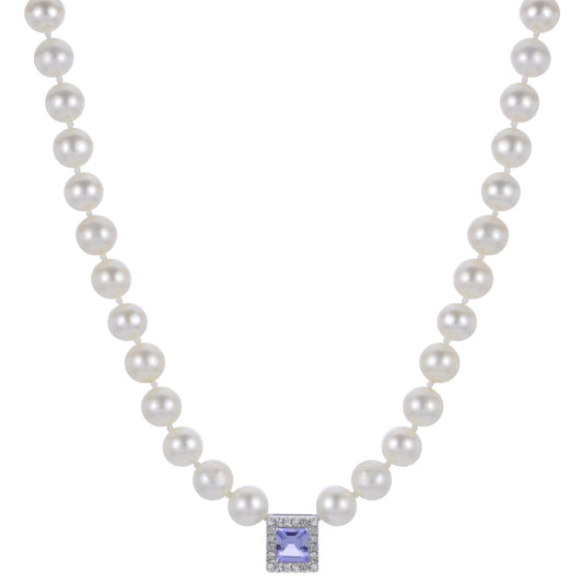 Parkplace Pearls 14KT White Gold Freshwater Pearl Necklace 962995/FWWH