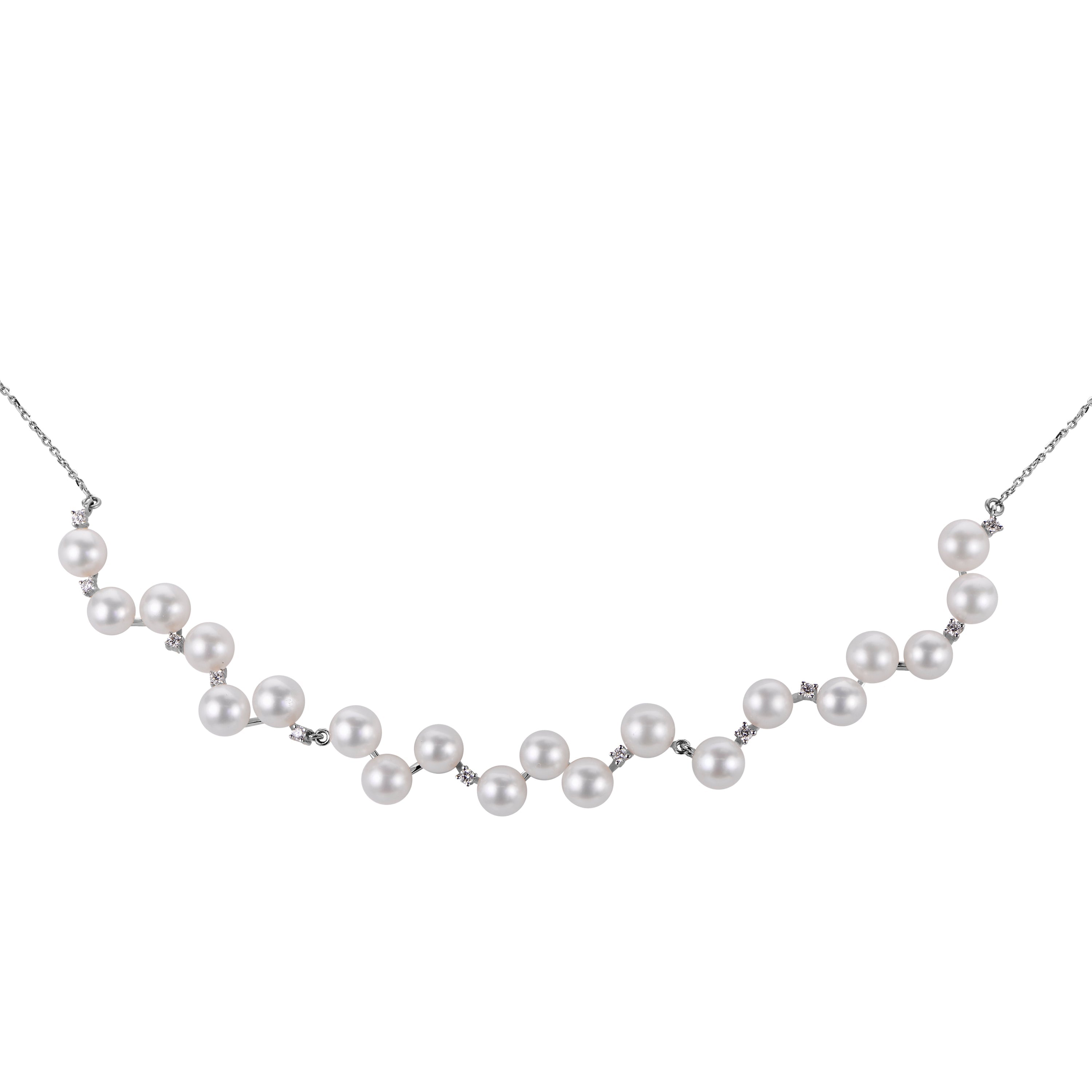 Parkplace Pearls 14KT White Gold Freshwater Pearl Necklace 963036/FWWH-AA