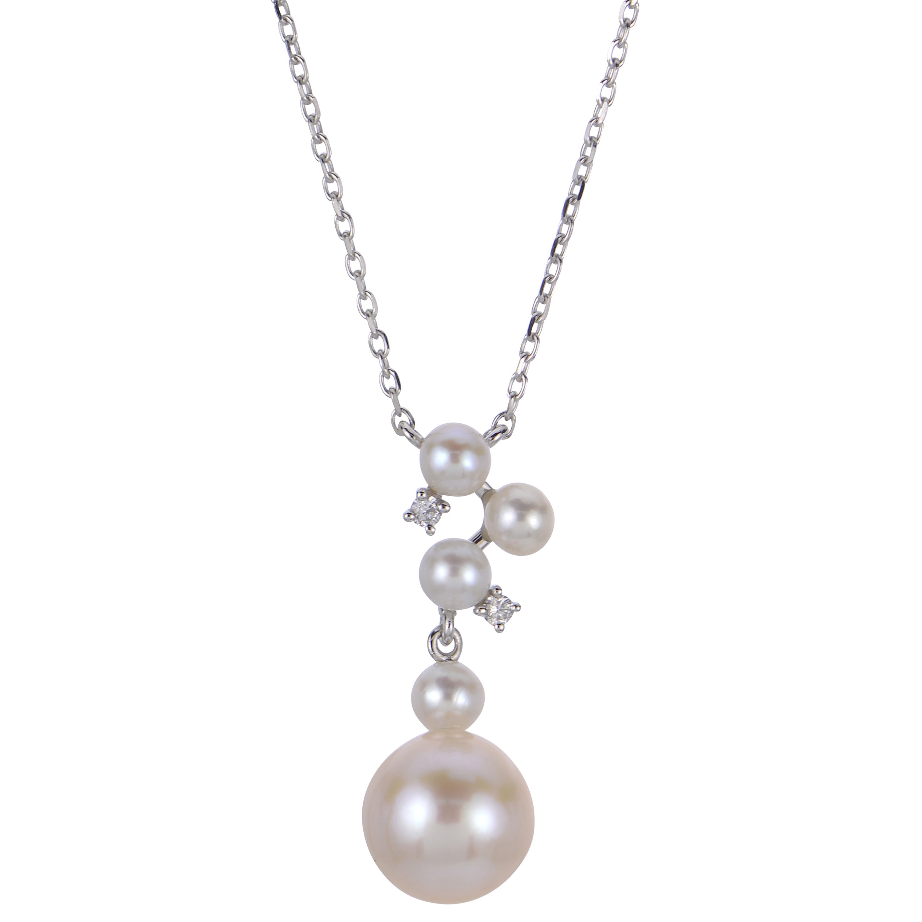 Parkplace Pearls 14KT White Gold Freshwater Pearl Necklace 963092/FWWH-AA